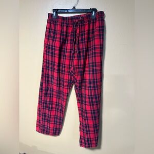 Woolrich Red and Black Plaid Lounge Pants 100% Cotton